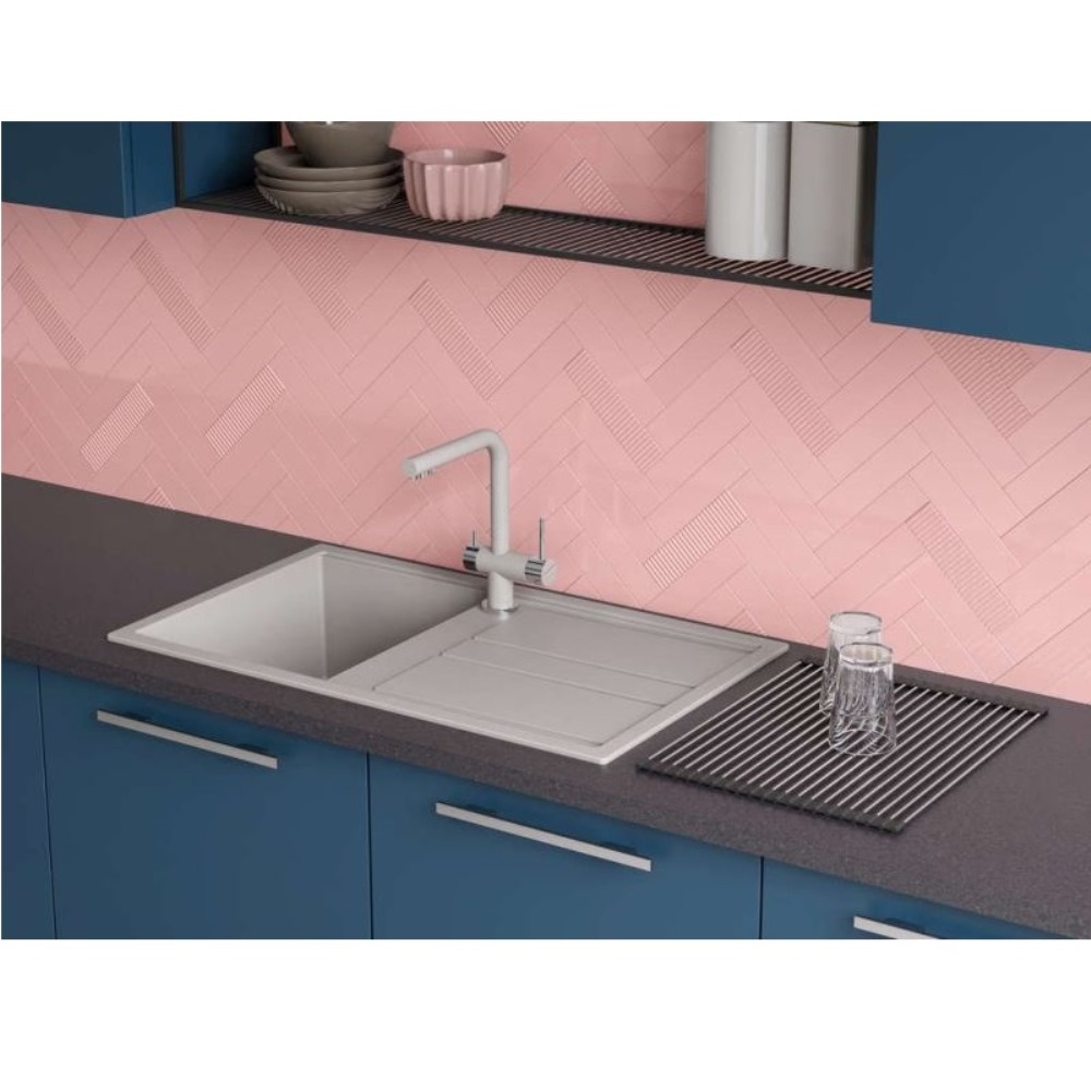 Мойка кухонная Omoikiri Kitagawa 86 Зелено-серый 4993250 — изображение 2