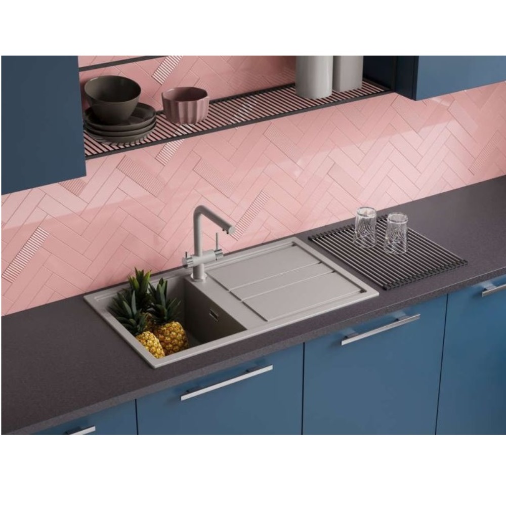 Мойка кухонная Omoikiri Kitagawa 86 Зелено-серый 4993250 — изображение 3