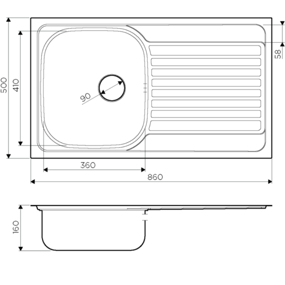 Мойка кухонная Omoikiri Kashiogawa 86 Хром 4993453 — изображение 4