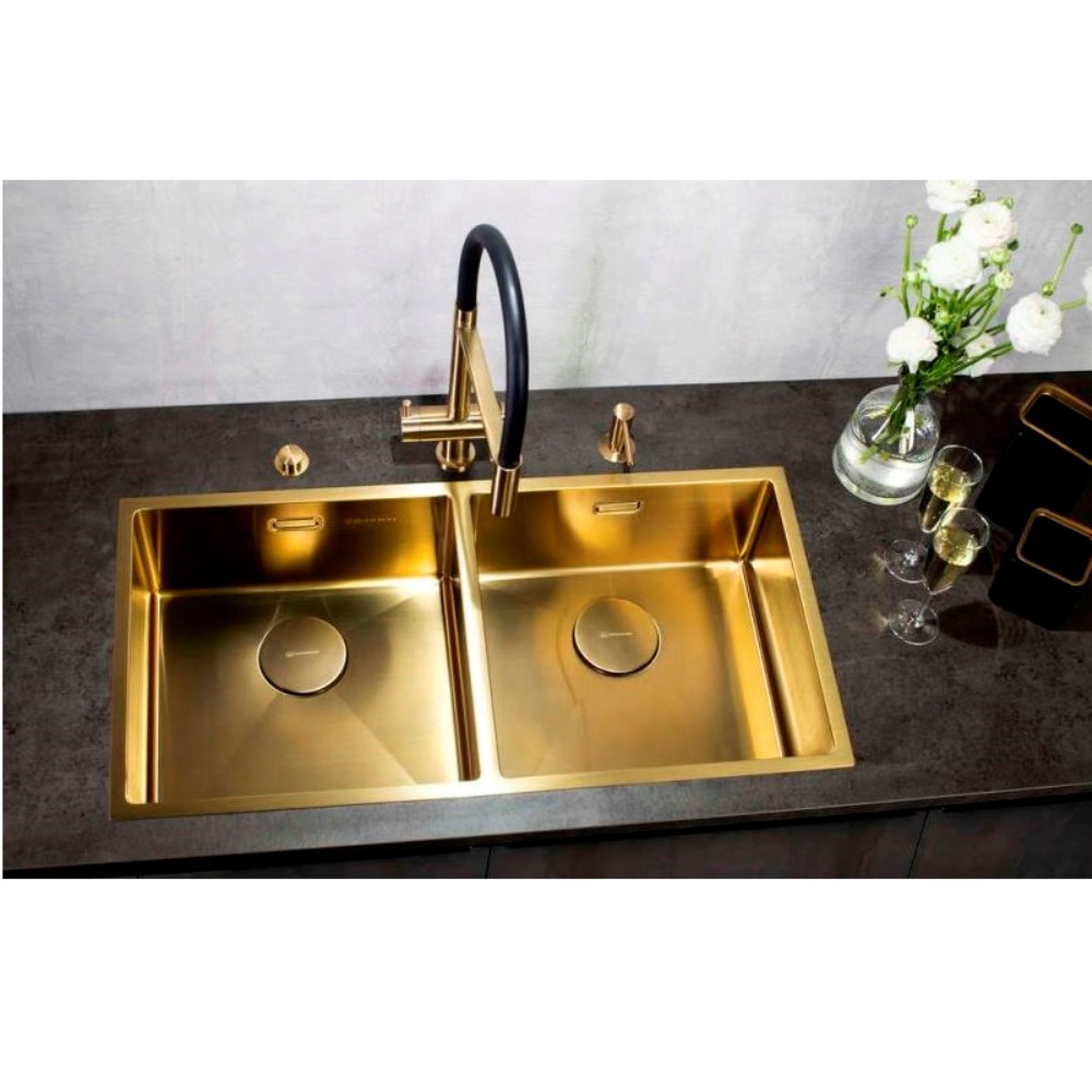 Мойка кухонная Omoikiri Taki 87 Золото светлое 4993792 — изображение 2