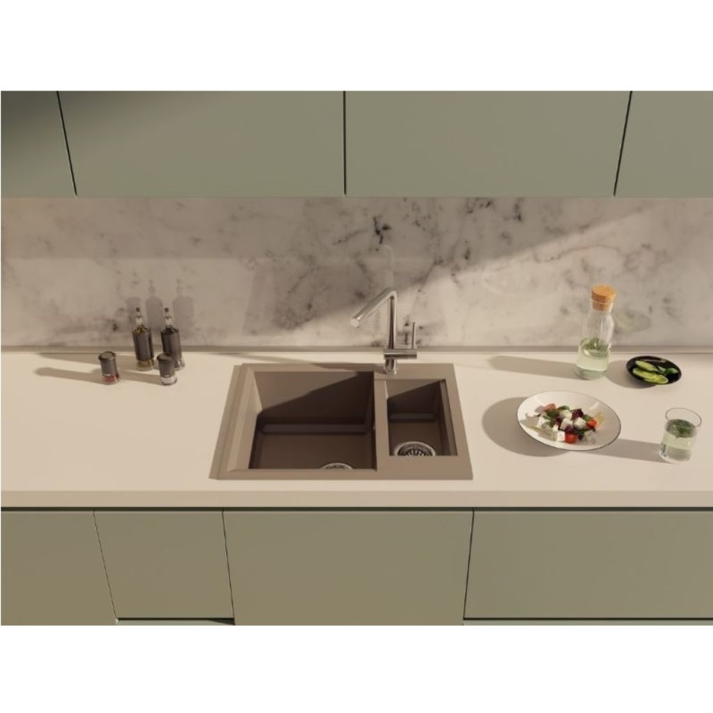 Мойка кухонная Omoikiri Sakaime 60 Платина 4993915 — изображение 2