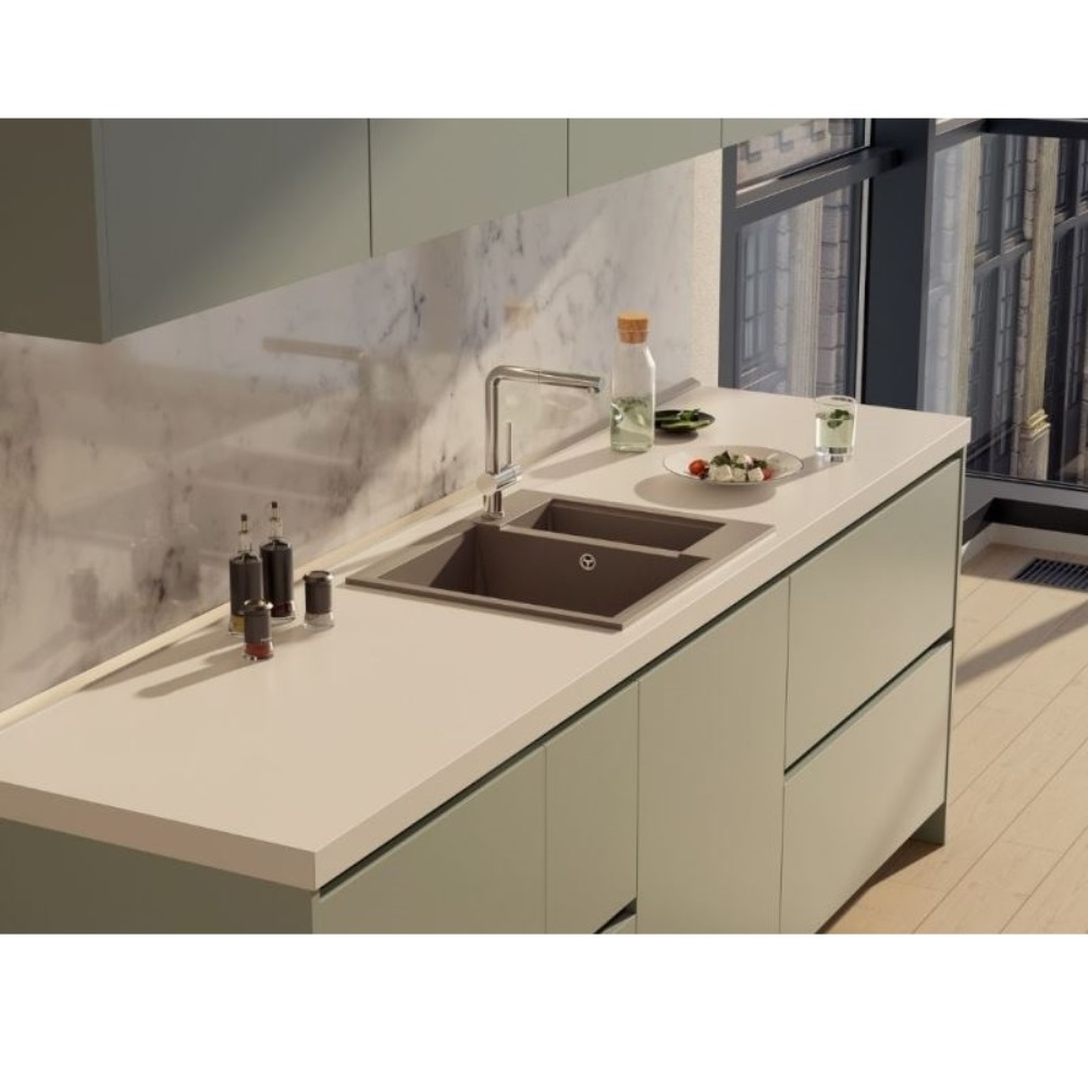 Мойка кухонная Omoikiri Sakaime 60 Платина 4993915 — изображение 3