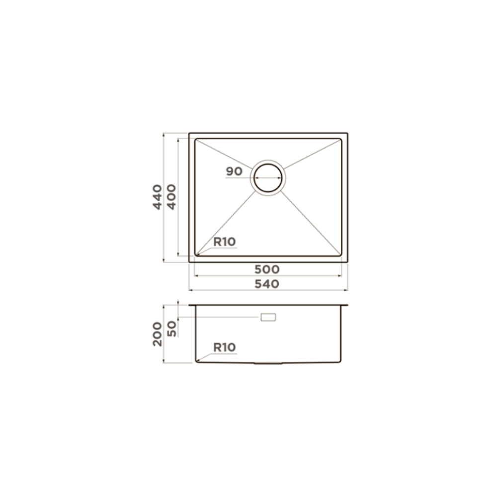 Мойка кухонная Omoikiri Taki 54 Графит 4997019 — изображение 4