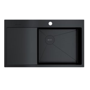 Мойка кухонная Omoikiri Akisame 86 правая Графит 4997044